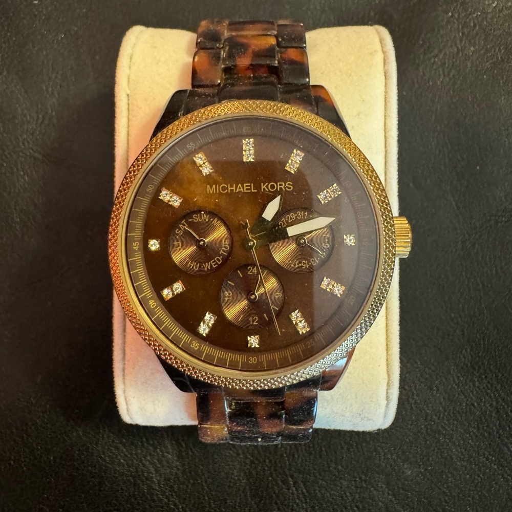 Michael Kors Jet Set Tortoise Shell Ladies Watch